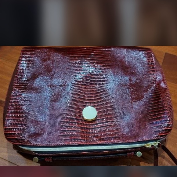 Estee Lauder Faux Crocodile Cosmetic Makeup Travel Bag Case - Picture 3 of 4